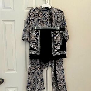 2 piece boho short set from target (cardigan with matching shorts